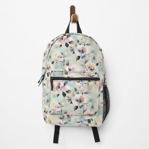 Item preview, Soft Pastel Blue Purple Floral Watercolor pattern designed and sold by sheprint.