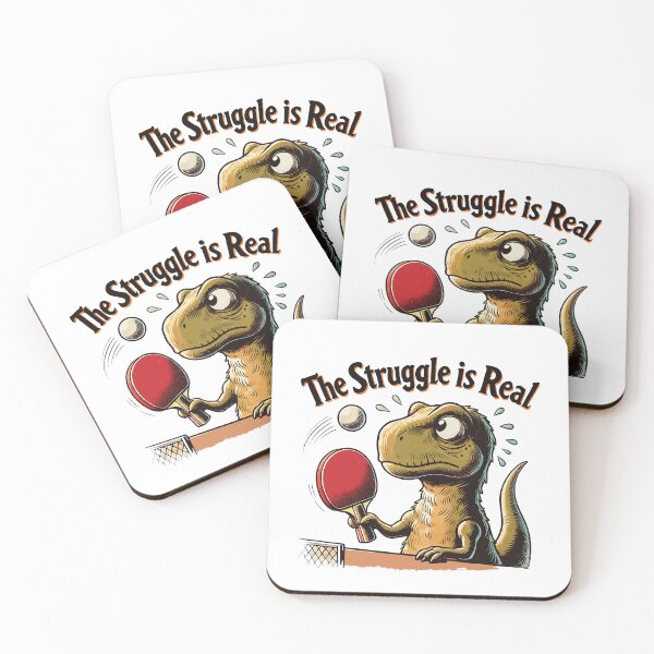 Item preview, Funny T-rex Table Tennis Struggle designed and sold by LuminOrb.
