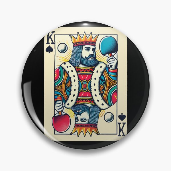 Item preview, Retro Playing Card Table Tennis King Design designed and sold by LuminOrb.