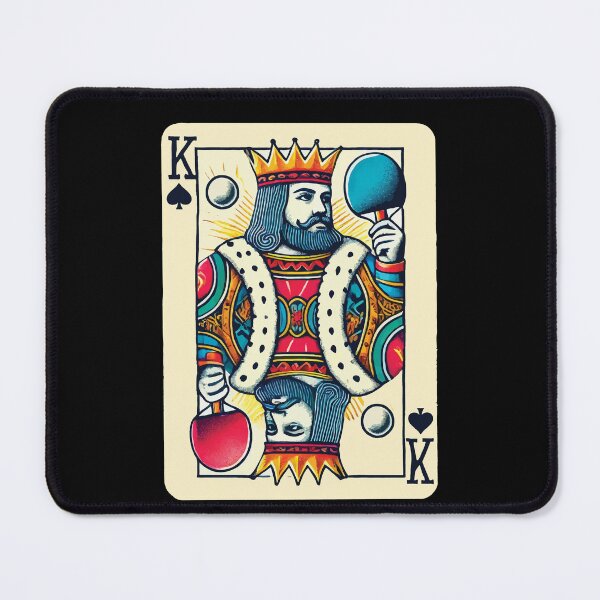 Item preview, Retro Playing Card Table Tennis King Design designed and sold by LuminOrb.