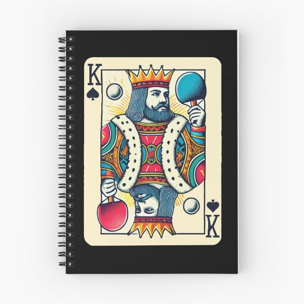 Item preview, Retro Playing Card Table Tennis King Design designed and sold by LuminOrb.