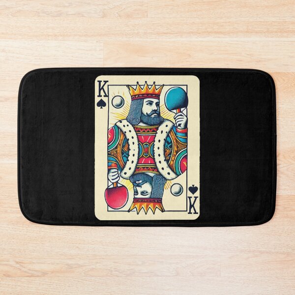 Item preview, Retro Playing Card Table Tennis King Design designed and sold by LuminOrb.