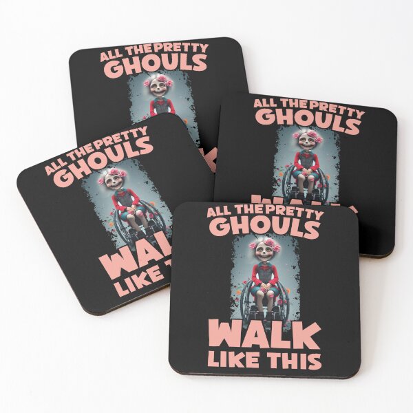 Item preview, Pretty Ghouls Walk Like This Funny Wheelchair Halloween designed and sold by Dressed For  Duty.