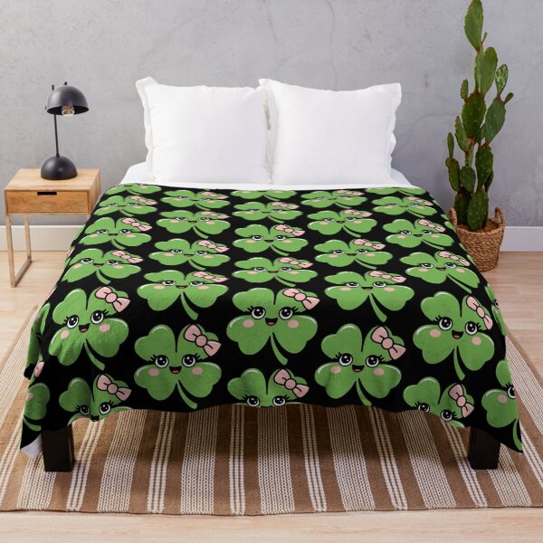 Item preview, St. Patrick's Day Cute Kawaii Coquette Shamrock for Girls designed and sold by darkskydelights.