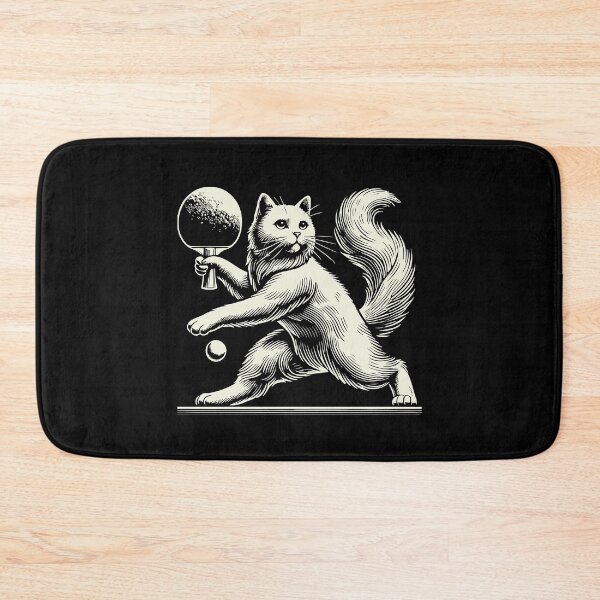 Item preview, Cute Cat Plays Table Tennis With Charm designed and sold by LuminOrb.