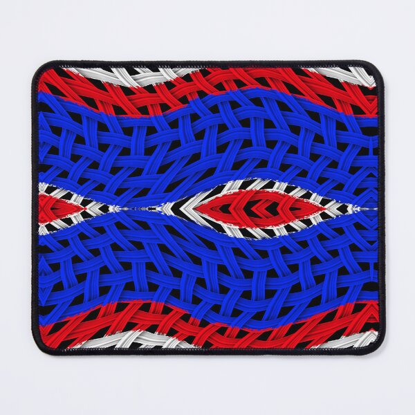 Item preview, VINTAGE FRANCE FLAG BLUE WHITE RED FANTASY TRIBAL WEAVE #3 designed and sold by Ralek.