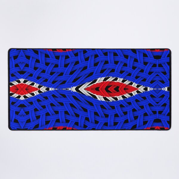 Item preview, VINTAGE FRANCE FLAG BLUE WHITE RED FANTASY TRIBAL WEAVE #3 designed and sold by Ralek.