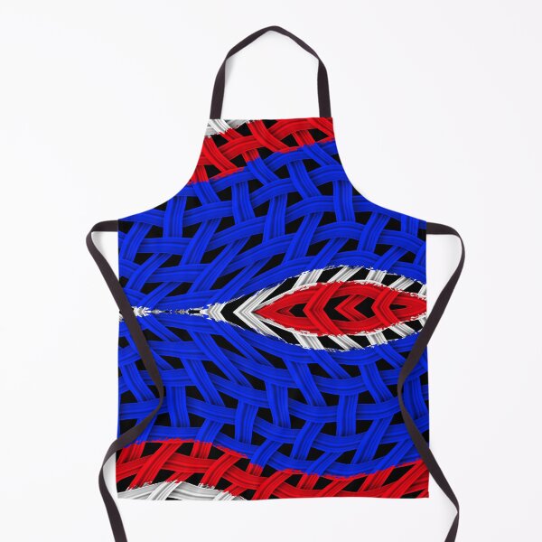 Item preview, VINTAGE FRANCE FLAG BLUE WHITE RED FANTASY TRIBAL WEAVE #3 designed and sold by Ralek.