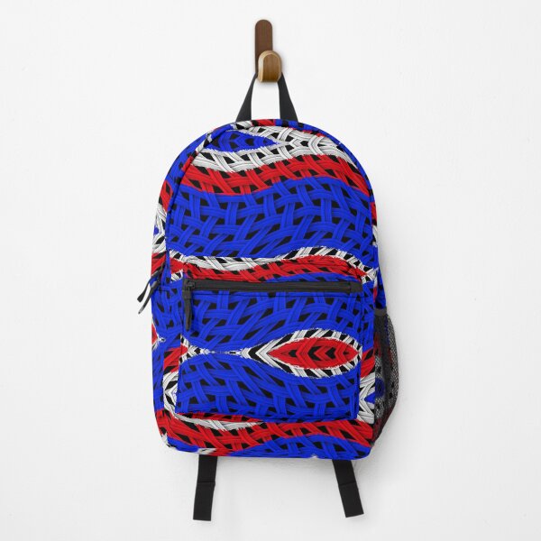 Item preview, VINTAGE FRANCE FLAG BLUE WHITE RED FANTASY TRIBAL WEAVE #3 designed and sold by Ralek.