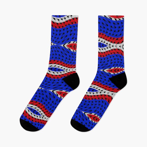 Item preview, VINTAGE FRANCE FLAG BLUE WHITE RED FANTASY TRIBAL WEAVE #3 designed and sold by Ralek.