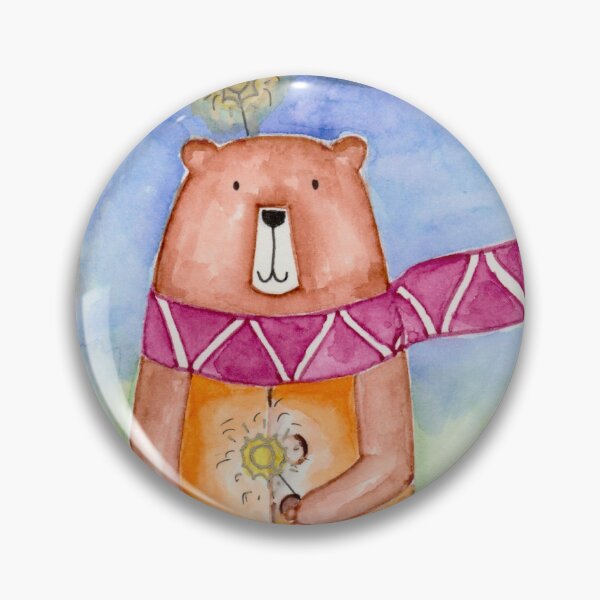 Item preview, Cute bear postcard illustration for children and adults  designed and sold by hobbyakvarell.