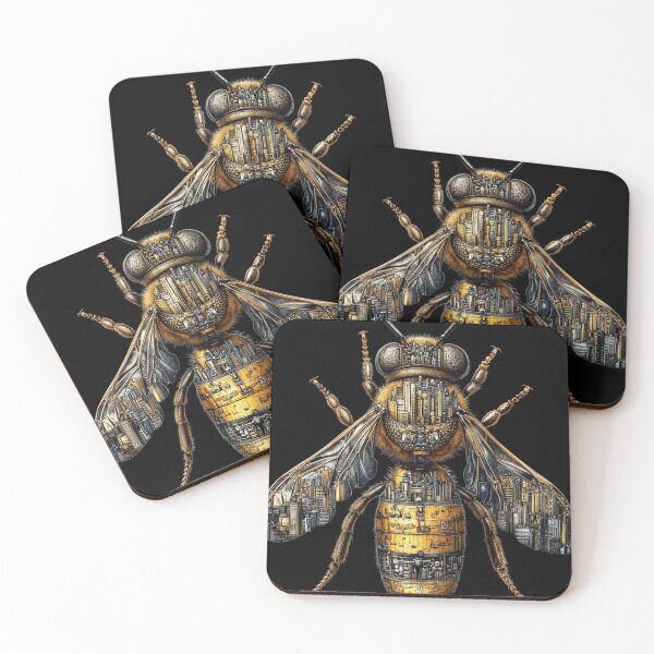 Item preview, Urban Hive: Mechanical Bee Cityscape designed and sold by Creet-Design.