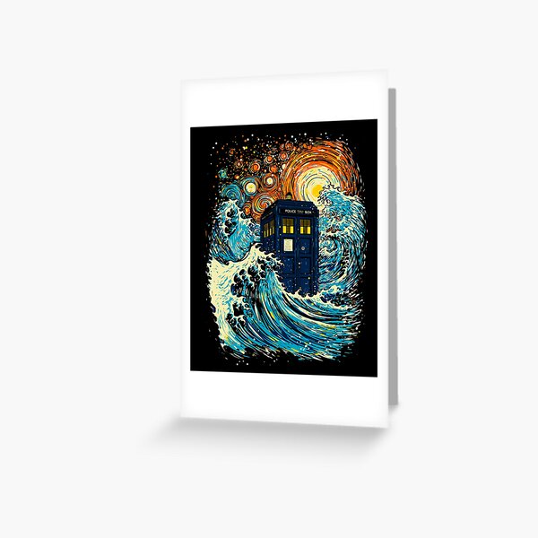 Item preview, The great kanagawa wave and the blue box-remix designed and sold by kharma zero.
