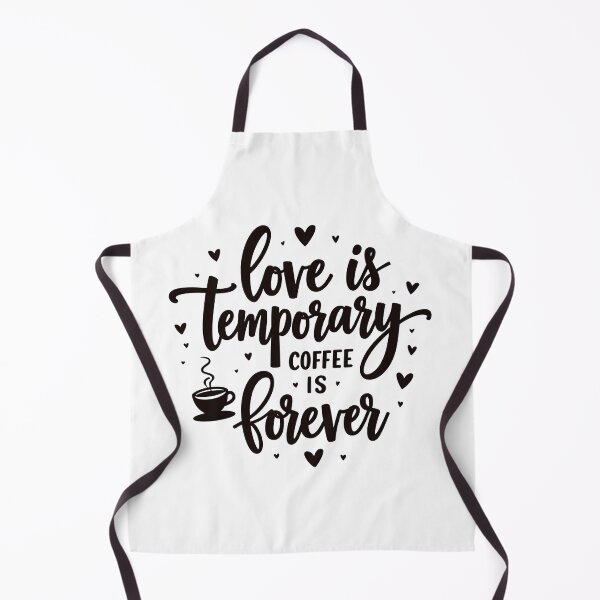 Item preview, Love Is Temporary Coffee Is Forever Funny Coffee Lover Quote designed and sold by Taans-Creation.