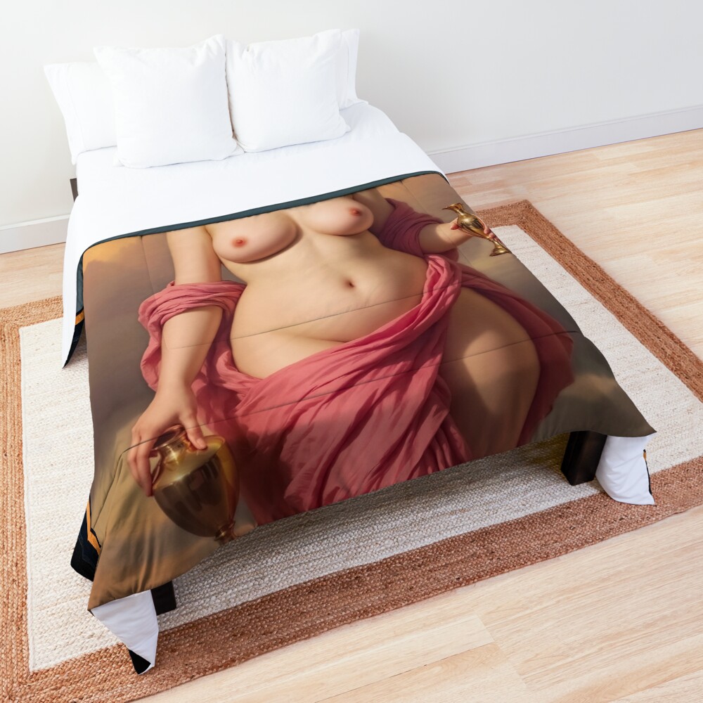 The Goddess Velatia; Bearer Of The Waters Of Beauty Youth And Eternal Life AI Concept Art by Xzendor7 3 The Goddess Velatia; Bearer Of The Waters Of Beauty, Youth And Eternal Life Gorgeous AI Concept Art by Xzendor7 Decorative Art Print Comforter