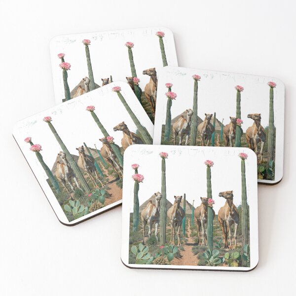 Item preview, Collage Wall Art T-shirt Design: CAMELS IN THE DESERT designed and sold by ForeverPrintsOK.