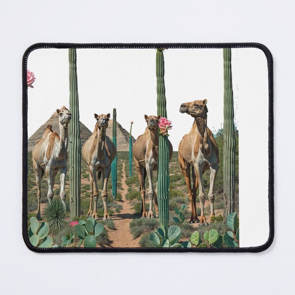 Item preview, Collage Wall Art T-shirt Design: CAMELS IN THE DESERT designed and sold by ForeverPrintsOK.