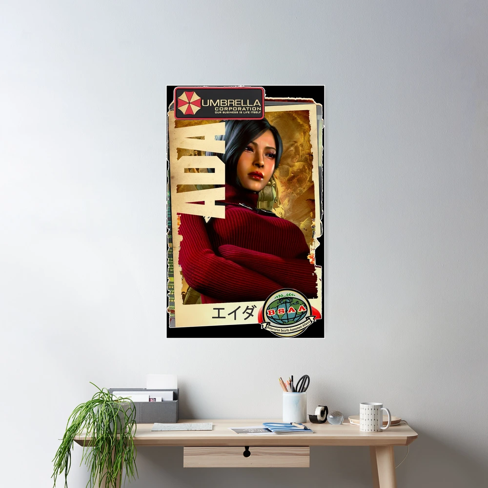 Resident Evil Ada Wong Classic Retro Gaming Art 
