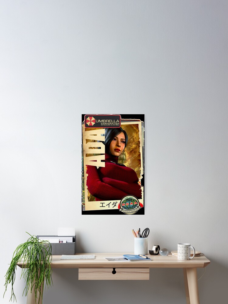 Resident Evil Ada Wong Classic Retro Gaming Art 