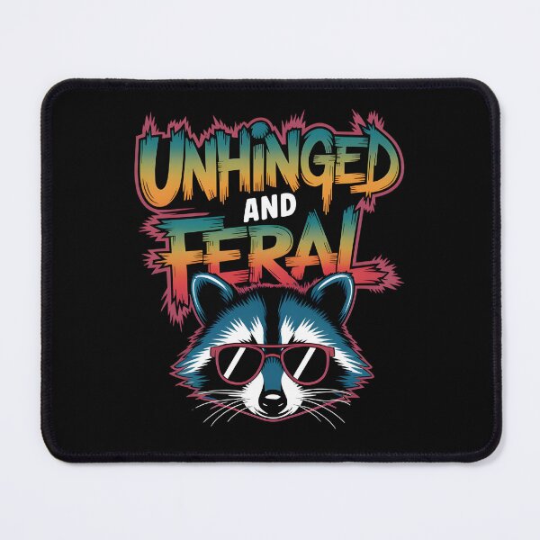 Item preview, Raccoon sunglasses funny, unhinged and feral  designed and sold by MadCatPrints.