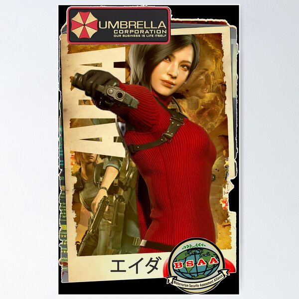 Artikel-Vorschau von Resident Evil Ada Wong Klassische Retro-Gaming-Kunst, designt und verkauft von Back2Collage.