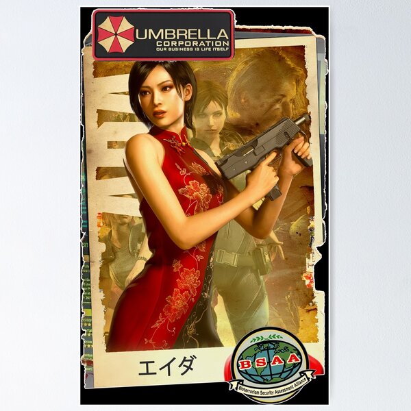 Artikel-Vorschau von Resident Evil Ada Wong Klassische Retro-Gaming-Kunst, designt und verkauft von Back2Collage.