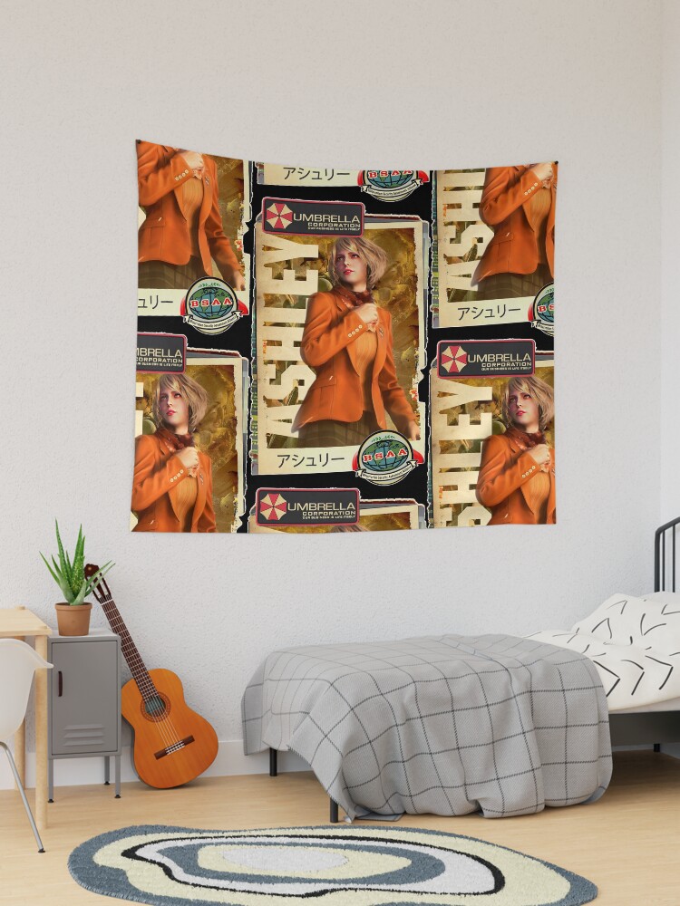Thumbnail 1 von 3, Wandbehang, Resident Evil Ashley Klassische Retro-Gaming-Kunst designt und verkauft von Back2Collage.