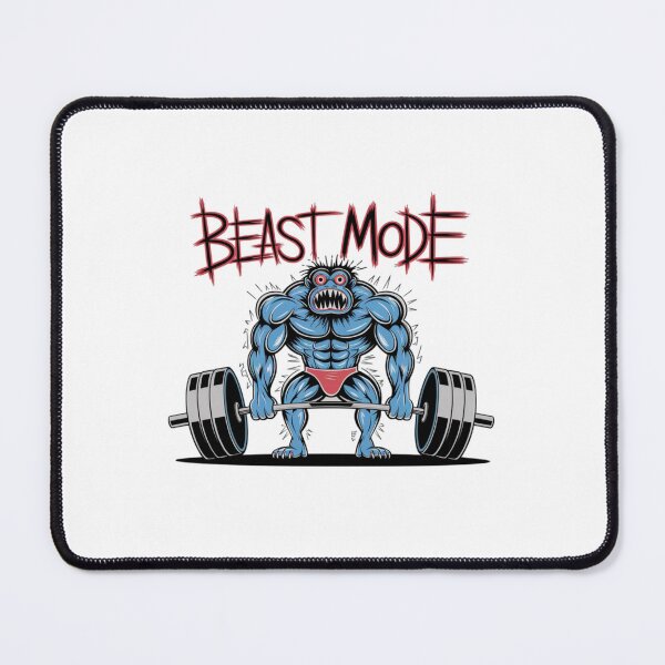 Item preview, Monster Gains, Beast Mode On, Gym, fitness, funnyfits70, Humor, Funny, retro, vintage, funny quotes, animal humor, designed and sold by FunnyFits70.