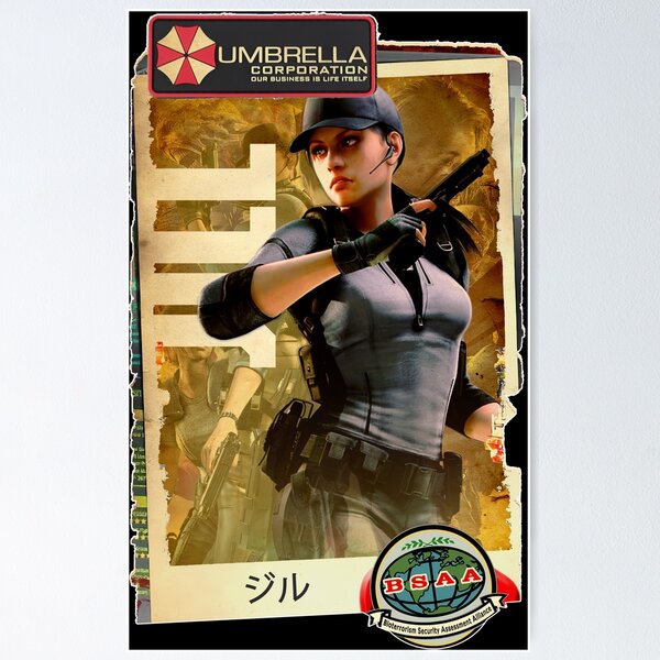Artikel-Vorschau von Resident Evil Jill Valentine Klassische Retro-Gaming-Kunst, designt und verkauft von Back2Collage.