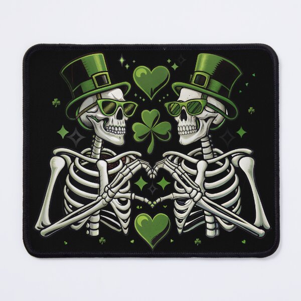 Item preview, St. Patrick's Day Skeleton Love designed and sold by darkskydelights.