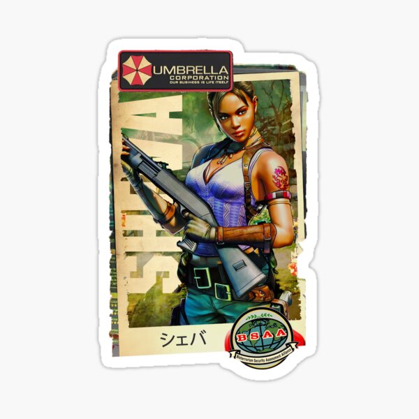 Vista previa del artículo con la obra «Arte clásico de juegos retro de Sheva Alomar de Resident Evil», diseñado y vendido por Back2Collage.