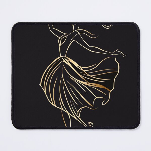 Item preview, Golden Ballerina: Elegant Dance Line Art designed and sold by Creet-Design.