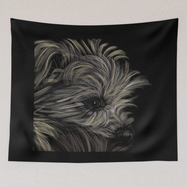 Item preview, "Chewy" Jamie's Hand-Drawn Dog Collection designed and sold by Rocky Hollow Gardens.