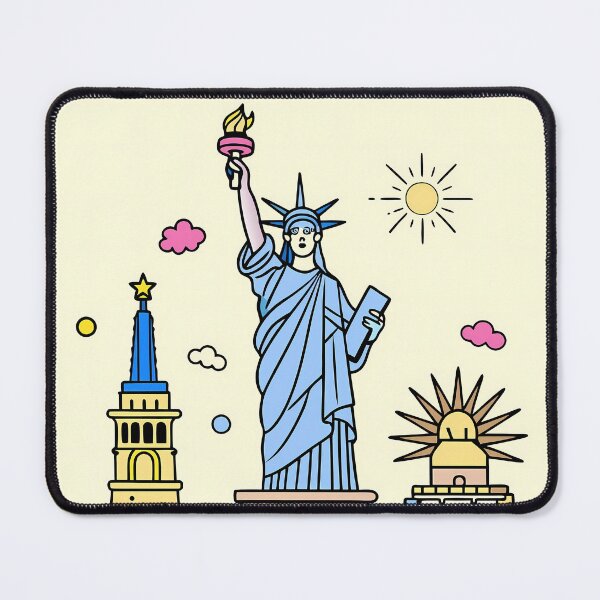 Item preview, Modern Pop Art United States Statue of Liberty designed and sold by ART ATTACK ZONE.