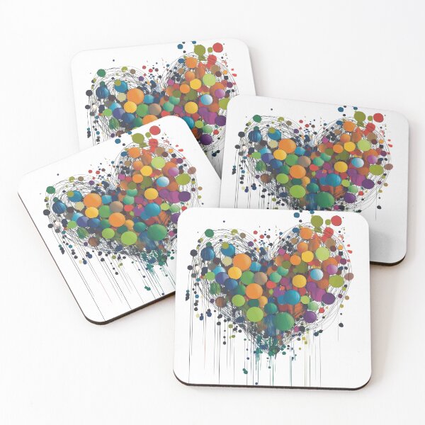 Item preview, Heart shape. Circles, bubble, abstract! designed and sold by Shoot-The-Moon.