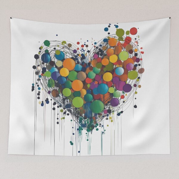 Item preview, Heart shape. Circles, bubble, abstract! designed and sold by Shoot-The-Moon.