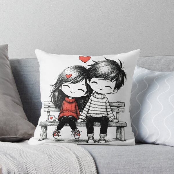 Item preview, Cute couple of lovers designed and sold by ArtEmotionsImages.