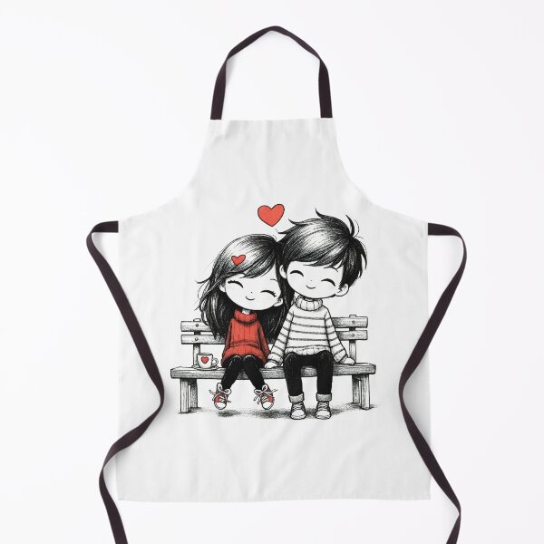 Item preview, Cute couple of lovers designed and sold by ArtEmotionsImages.