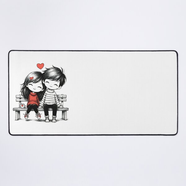 Item preview, Cute couple of lovers designed and sold by ArtEmotionsImages.