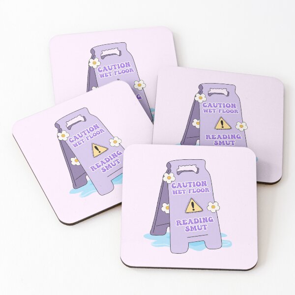 Item preview, Caution Wet Floor Reading Smut for Spicy Book Lover Purple Decor Funny Gift designed and sold by StickyBook.