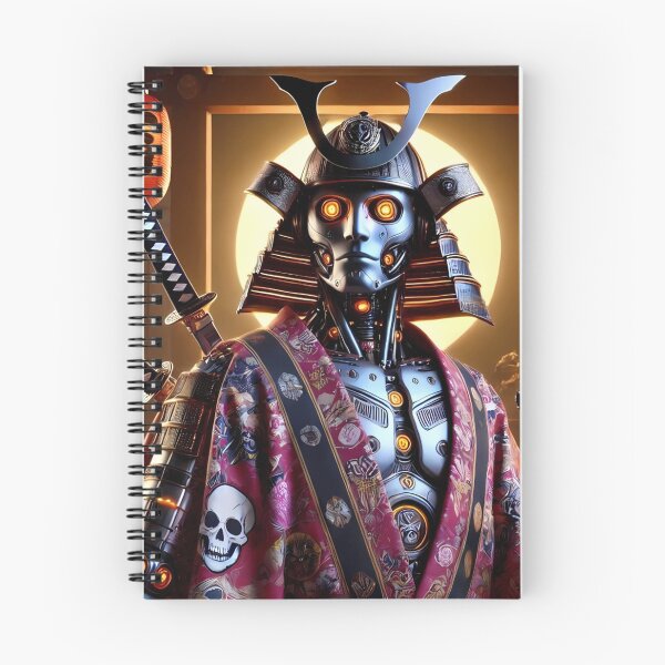 Item preview, Rock Samurai Robots in Kimono – Fusion of Tradition and Futurism - Model 1 designed and sold by NeonBot_Shop.