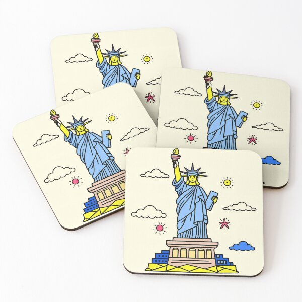 Item preview, Icon Pop Art United States Statue of Liberty  designed and sold by ART ATTACK ZONE.