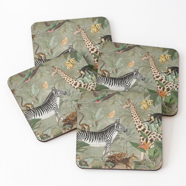 Item preview, Vintage Tropical Safari Wildlife Animals Jungle designed and sold by UtArt.
