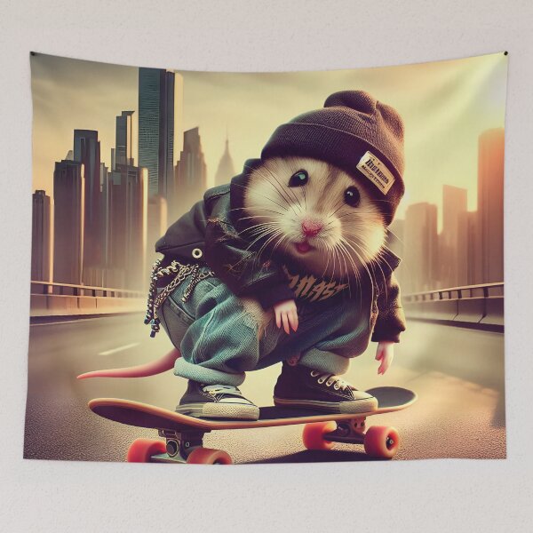 Item preview, Skateboarding Hamster designed and sold by Angelandspot.