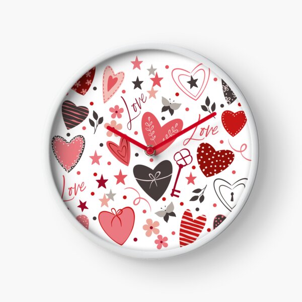 Item preview, Romantic Heart Pattern Design with Love Elements designed and sold by Maniutek.