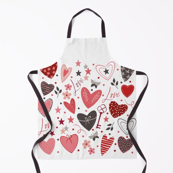Item preview, Romantic Heart Pattern Design with Love Elements designed and sold by Maniutek.