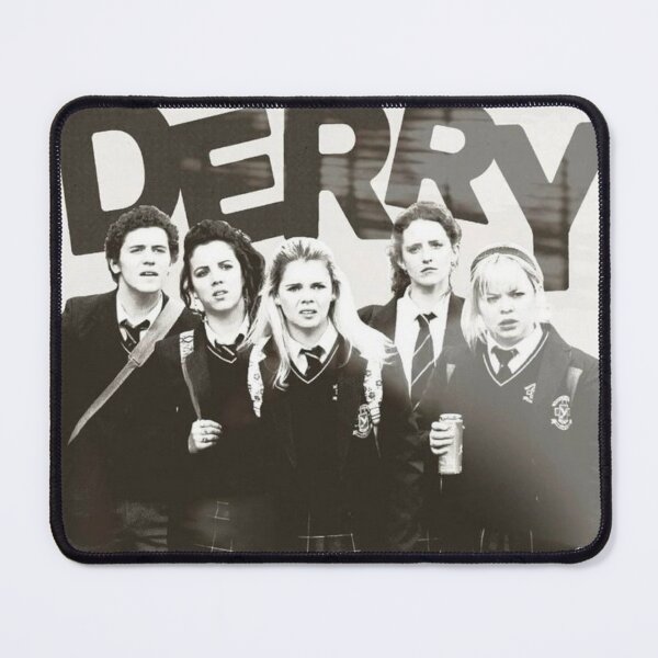 Item preview, Derry Girls Monochrome Black White Fan Poster designed and sold by Mowgv.