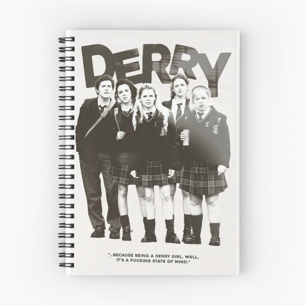 Item preview, Derry Girls Monochrome Black White Fan Poster designed and sold by Mowgv.