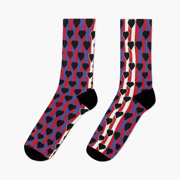 Item preview, Red Valentine Heart-blue-black-red  pattern 23 designed and sold by StudioViArt.