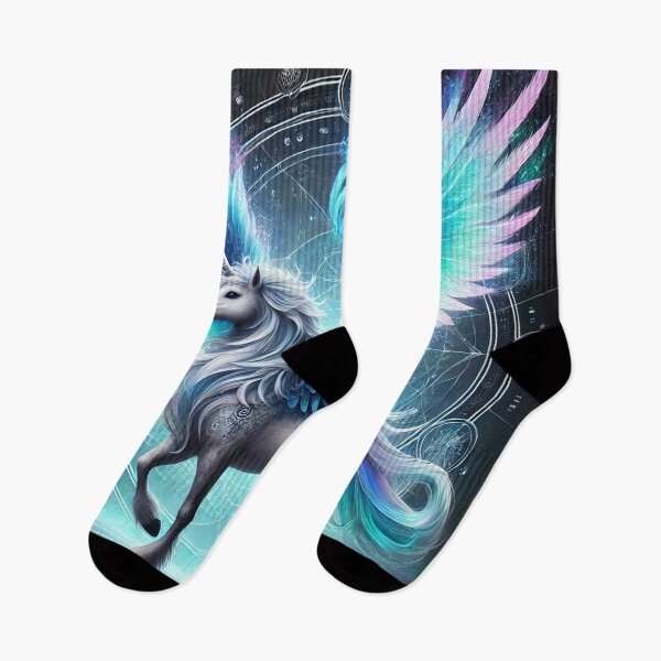 Item preview, Celestial Turquoise Unicorn: Mystical Mandala Magic designed and sold by Fantasy Horseys.